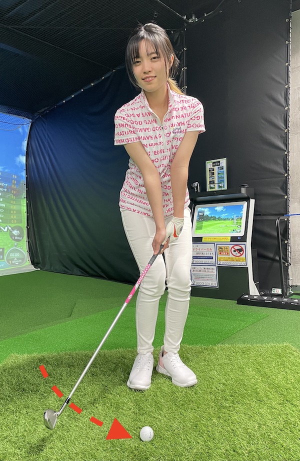 クリーンに打ちたいなら鋭角にスイング