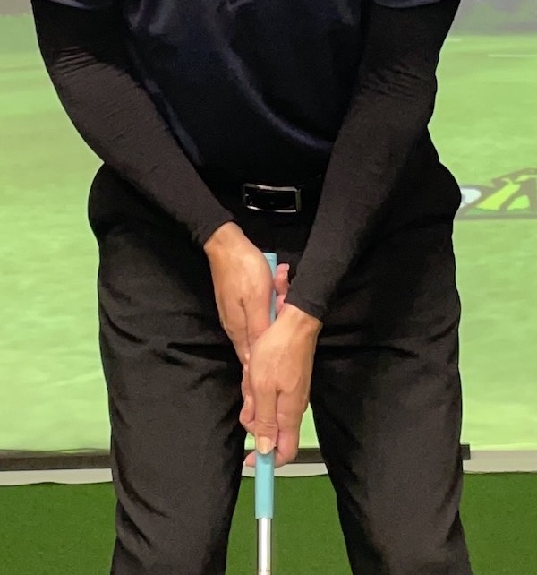 パター,クロスハンドグリップ