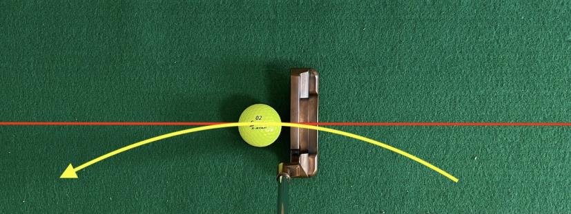 パター,L字・ピン型は「イン・トゥ・イン」のストローク軌道