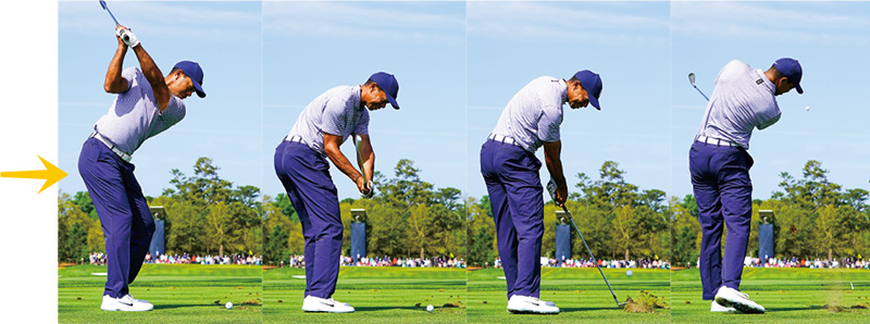 タイガー ウッズのスイングを連続写真で解析 ブレないアイアンは右手で作る ゴルフサプリ