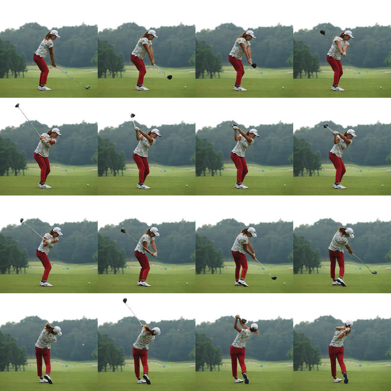 スイング 写真 ゴルフ 連続 PGAツアー選手のスイング背面連続写真｜飛ぶ秘密は軸ブレゼロ打法にあり！｜ゴルフサプリ
