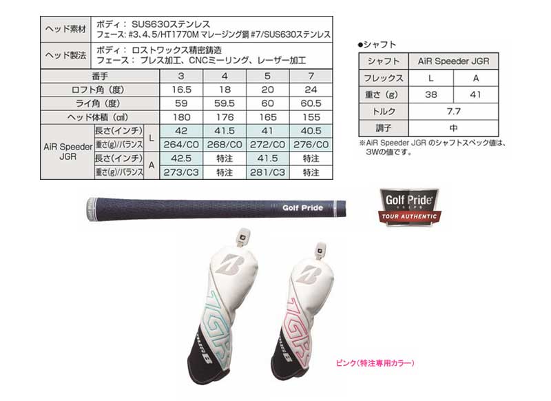 ブリヂストンから「TOUR B JGR LADY」新発売｜ゴルフサプリ