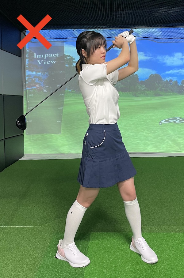 理想のフィニッシュは正しい体重移動から