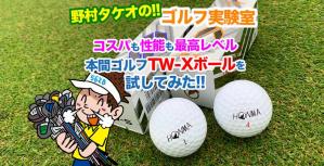 野村タケオのゴルフ実験室タイトル画像