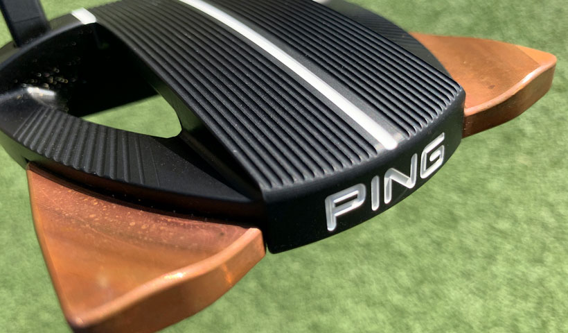 ブルーザーパターPINGロゴアップ写真