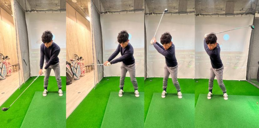 フェアウェイウッド,バックスイング