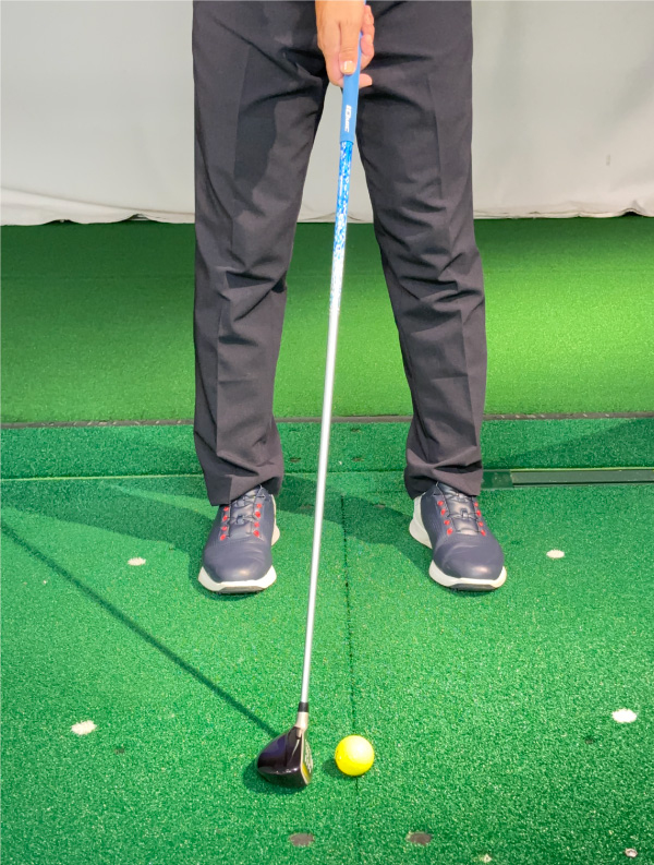 ユーティリティのボール位置