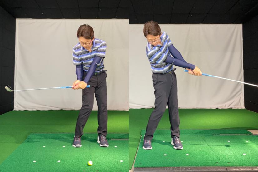 ユーティリティの打ち方,スイング