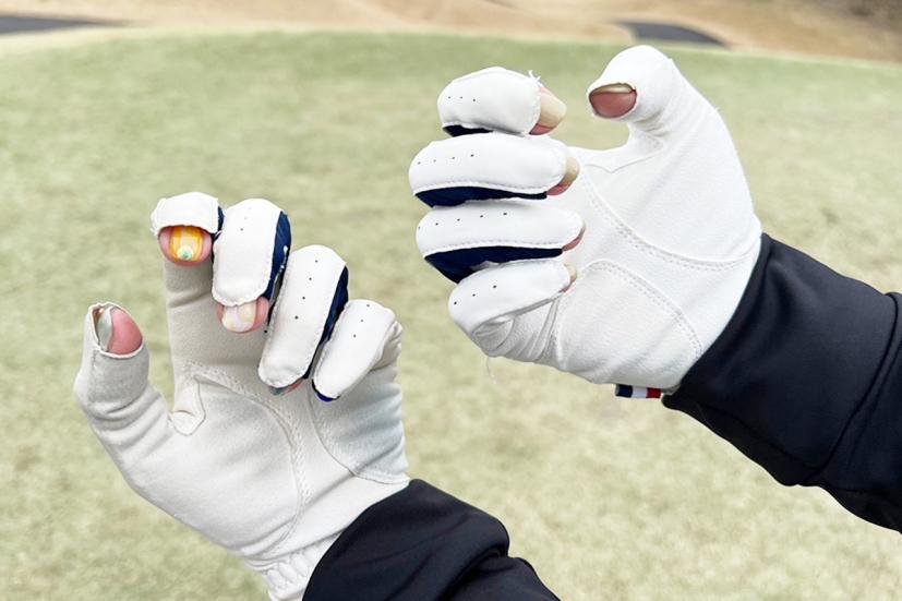 レディース用ゴルフグローブ