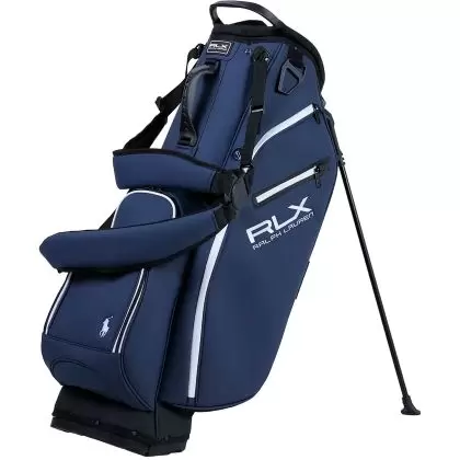 美品 Srixon キャディバッグ ネイビー/ホワイト SRIXON スリクソン