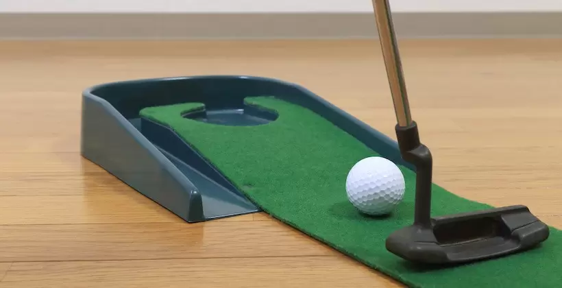 ゴルフ パター 練習 マット 自宅 器具 パッティングチューター 1372