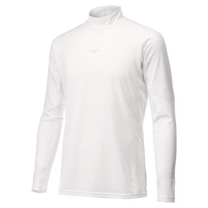 ミズノ バイオネクスト ドライエアロフロークーリングボディマップハイネックシャツ［メンズ］