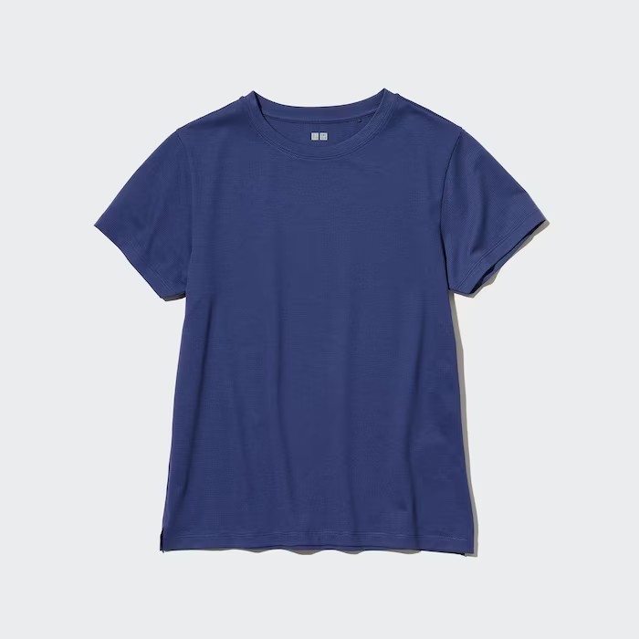 ユニクロ エアリズムメッシュクルーネックTシャツ(半袖)