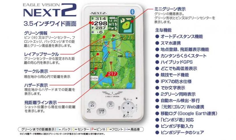 新機能搭載！ASAHI GOLF「EAGLE VISION NEXT2」登場｜ゴルフサプリ