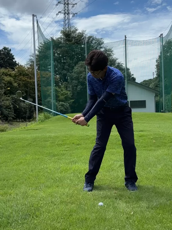 バックスピンをかけてグリーン上で止める打ち方