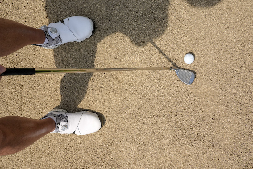 バンカーショット,フェースの向き