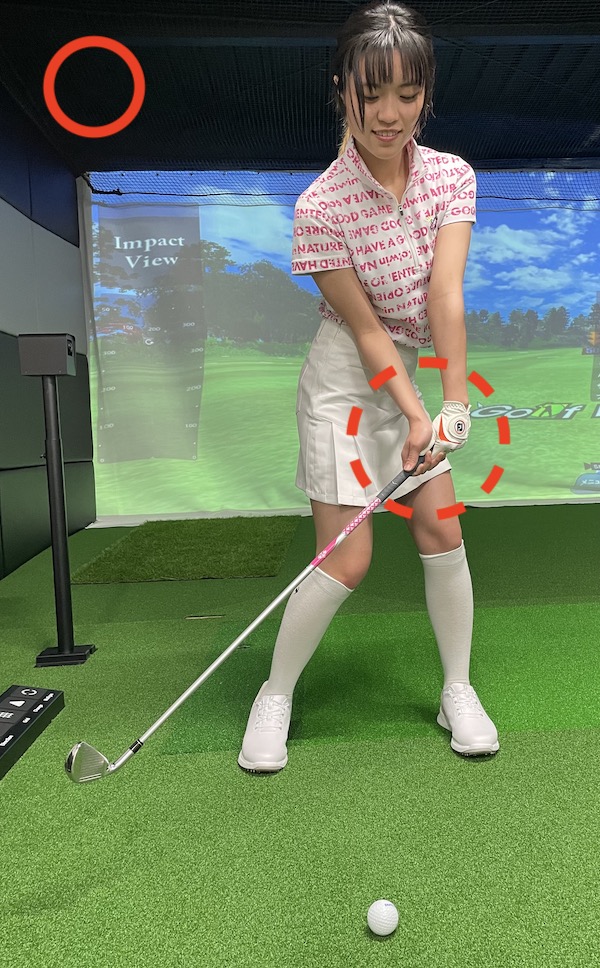 ゴルフ,ハンドファースト