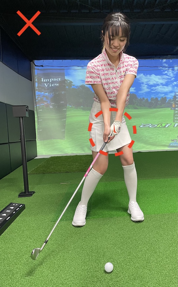 ゴルフ,ハンドファースト