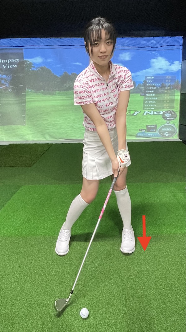 ゴルフ,ハンドファースト