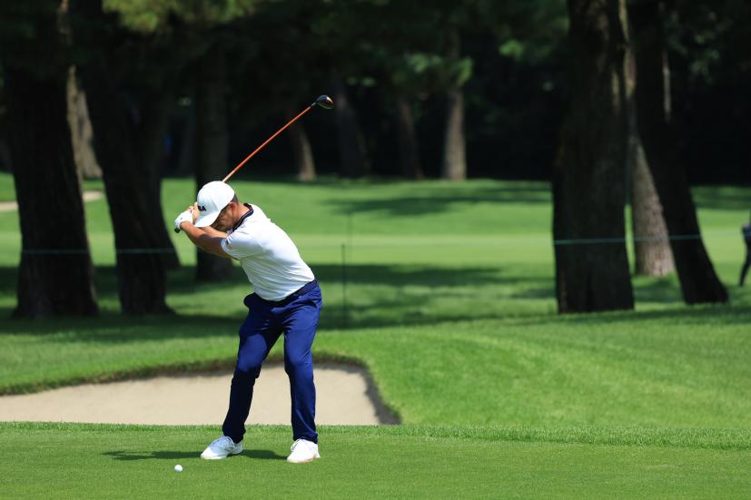 ザンダー・シャウフェレのフェアウェイウッド連続写真【2020東京五輪・R3】（2021年）