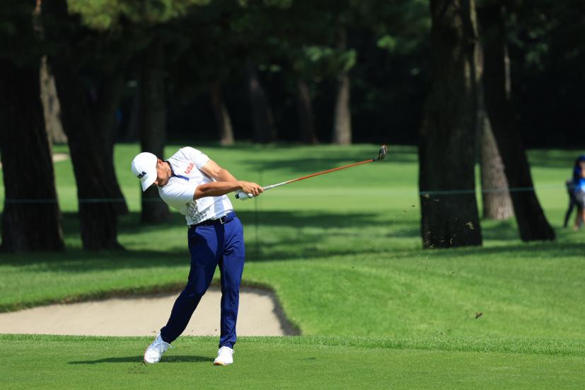 ザンダー・シャウフェレのフェアウェイウッド連続写真【2020東京五輪・R3】（2021年）