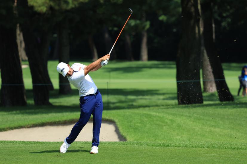 ザンダー・シャウフェレのフェアウェイウッド連続写真【2020東京五輪・R3】（2021年）