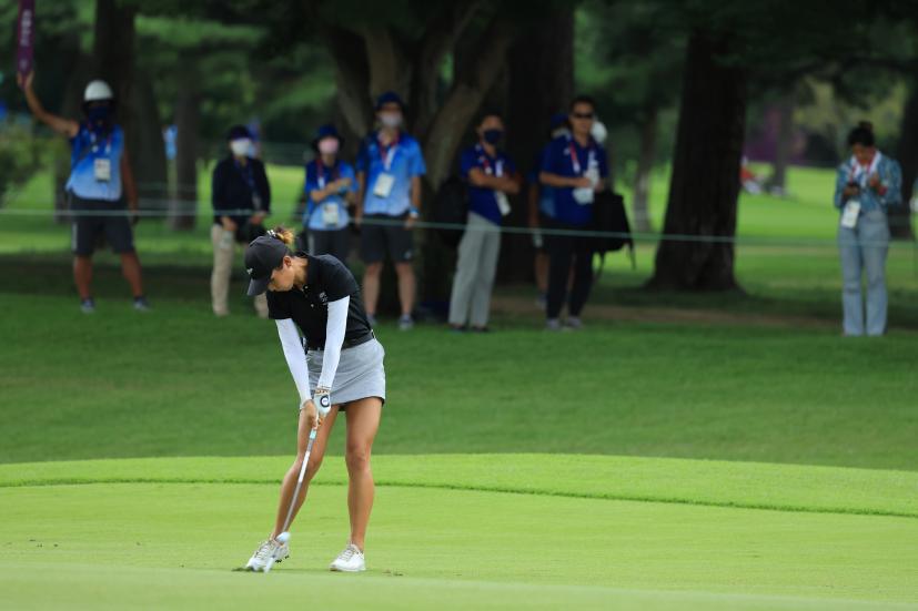 リディア・コのアプローチショット連続写真【2020東京五輪・R4】（2021年）