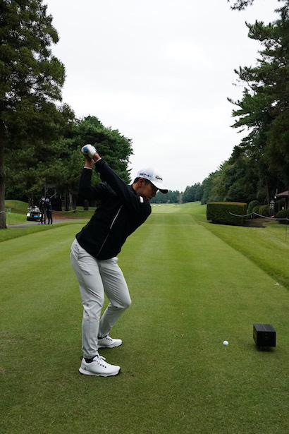 中島啓太のドライバー後方連続写真【2021ZOZOチャンピオンシップ練習日】