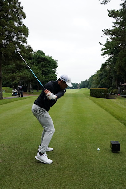 中島啓太のドライバー後方連続写真【2021ZOZOチャンピオンシップ練習日】