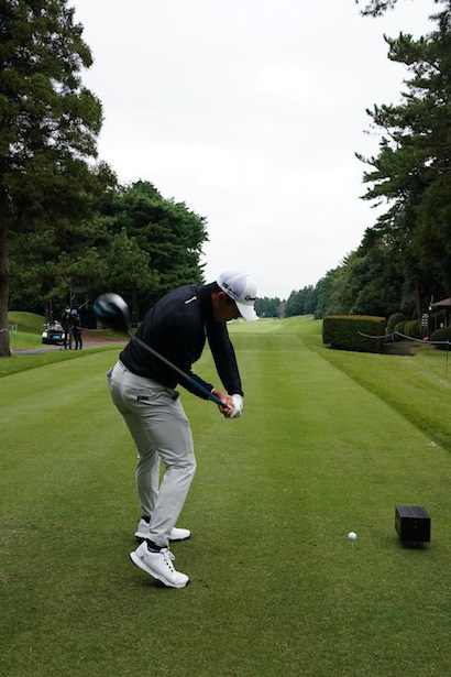 中島啓太のドライバー後方連続写真【2021ZOZOチャンピオンシップ練習日】