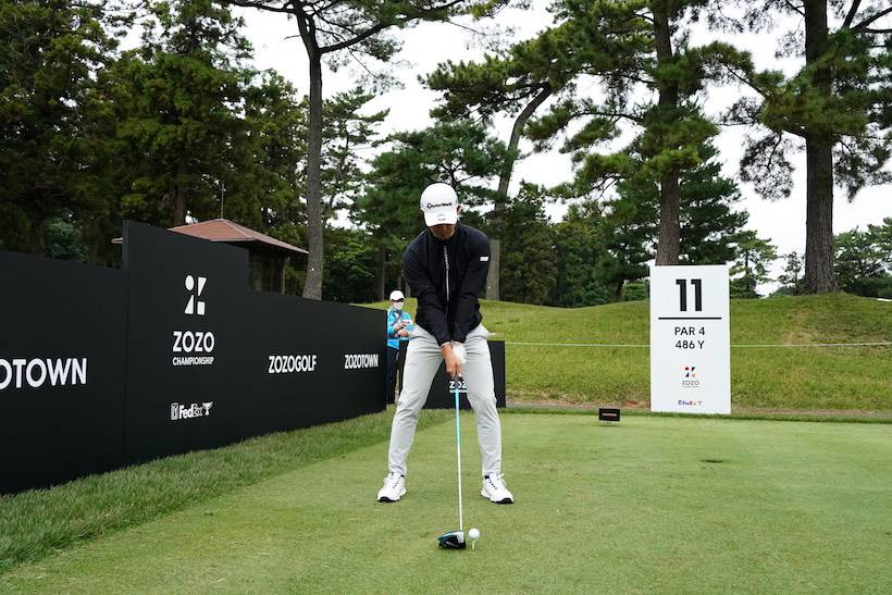 中島啓太のドライバー連続写真【2021 ZOZOチャンピオンシップ練習日】
