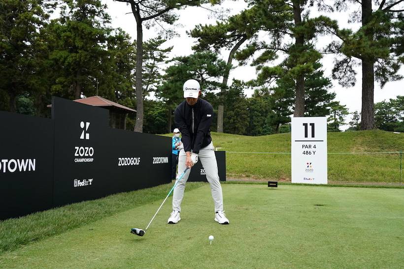 中島啓太のドライバー連続写真【2021 ZOZOチャンピオンシップ練習日】