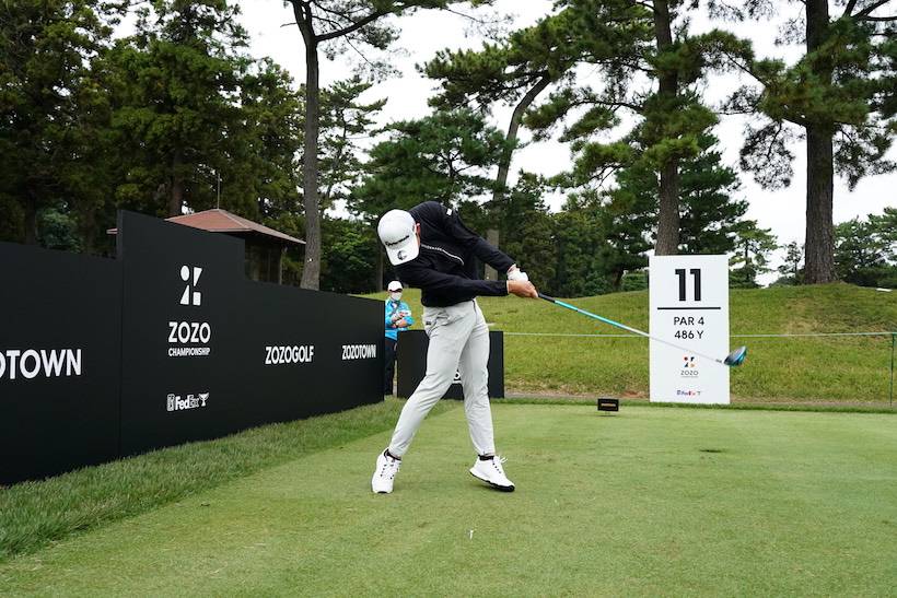 中島啓太のドライバー連続写真【2021 ZOZOチャンピオンシップ練習日】