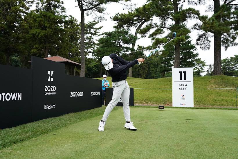 中島啓太のドライバー連続写真【2021 ZOZOチャンピオンシップ練習日】