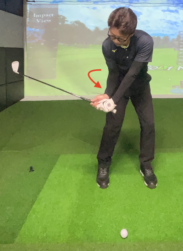 ゴルフ,スイング,ダウンブロー