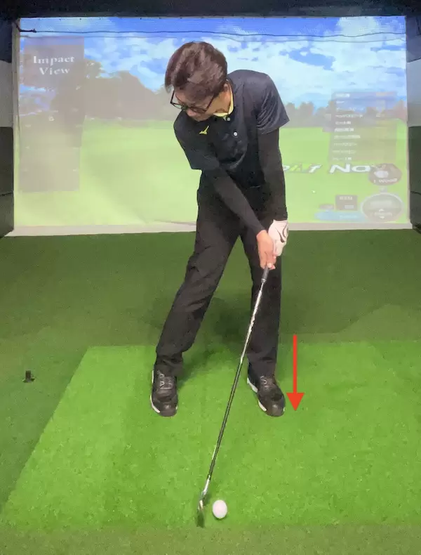 ゴルフ,ダウンブロー