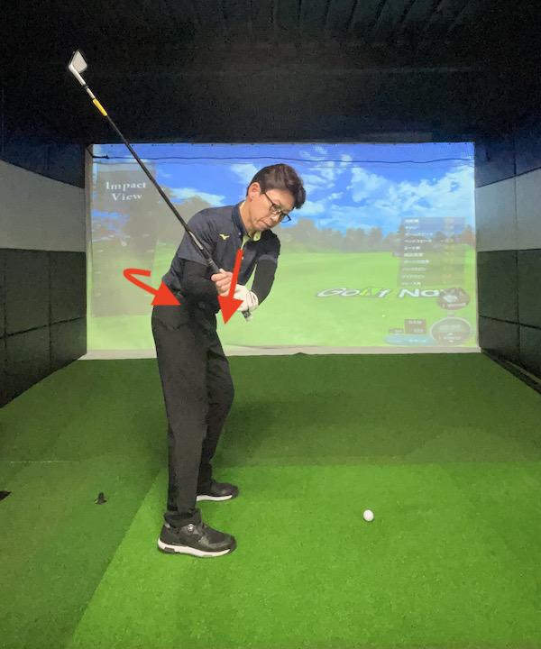 ゴルフ,ダウンブロー