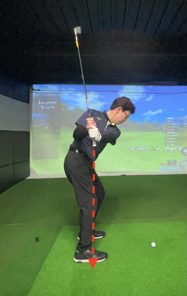 ゴルフ,ダウンブロー