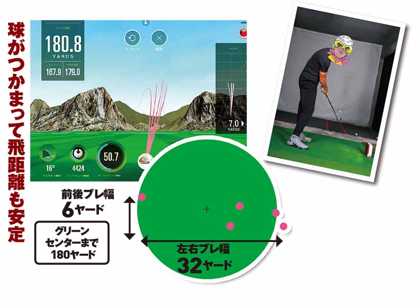 球がつかまって飛距離も安定