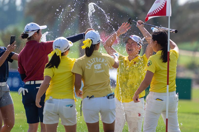 アジアパシフィック女子アマゴルフ選手権で橋下美月が優勝。得意のアイアンショットで300ヤードヒッターのボンタビーラップを下す