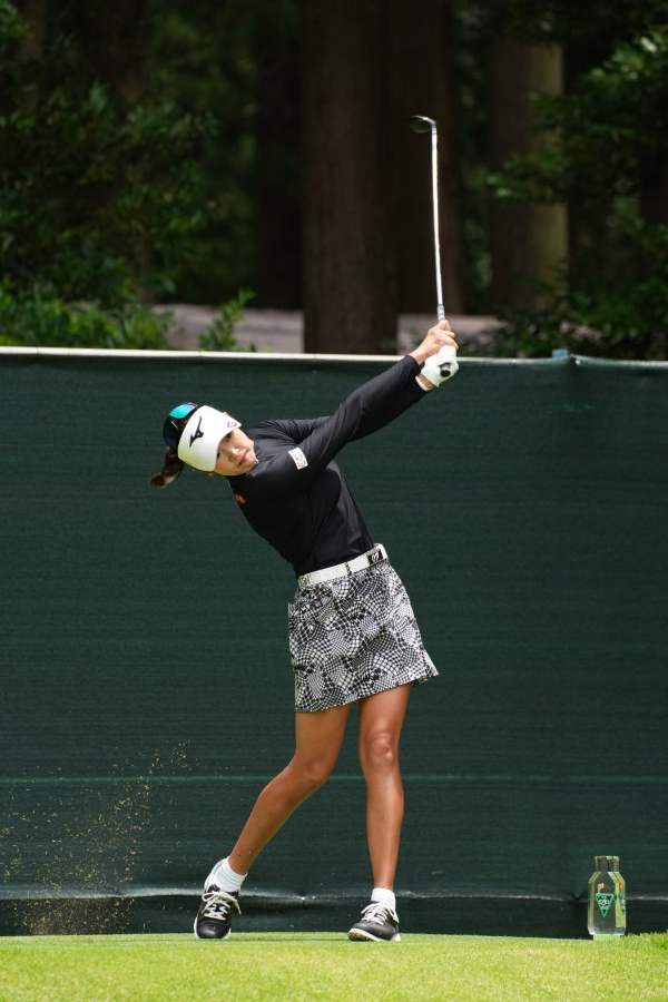 原英莉花のフェアウェイウッド連続写真【2021年アース・モンダミンカップ・R3】