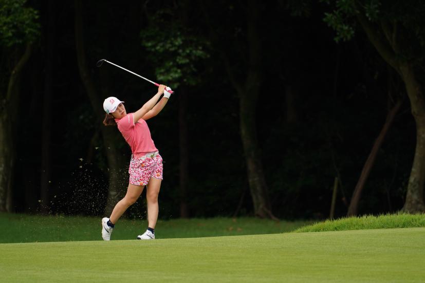 古江彩佳のフェアウェイウッド連続写真【2021年アース・モンダミンカップ・R4】