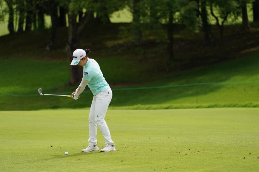 小祝さくらのウェッジショット連続写真【2021年アース・モンダミンカップ・R4】