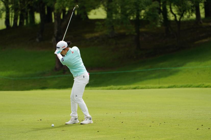 小祝さくらのウェッジショット連続写真【2021年アース・モンダミンカップ・R4】