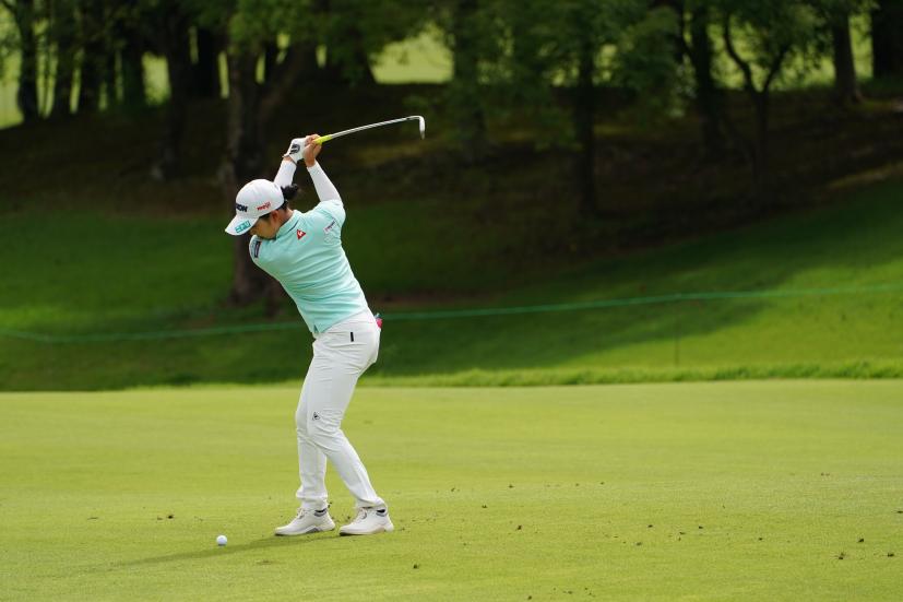 小祝さくらのウェッジショット連続写真【2021年アース・モンダミンカップ・R4】