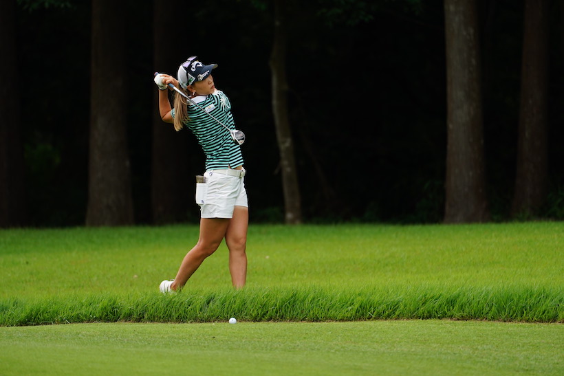 上田桃子のユーティリティ（ラフ）　フィニッシュ