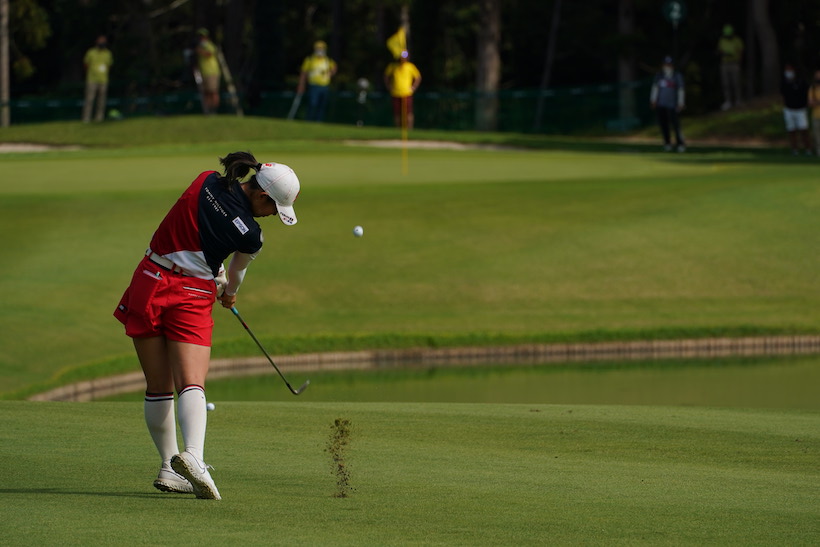 吉田優利のアプローチ　フォロー①