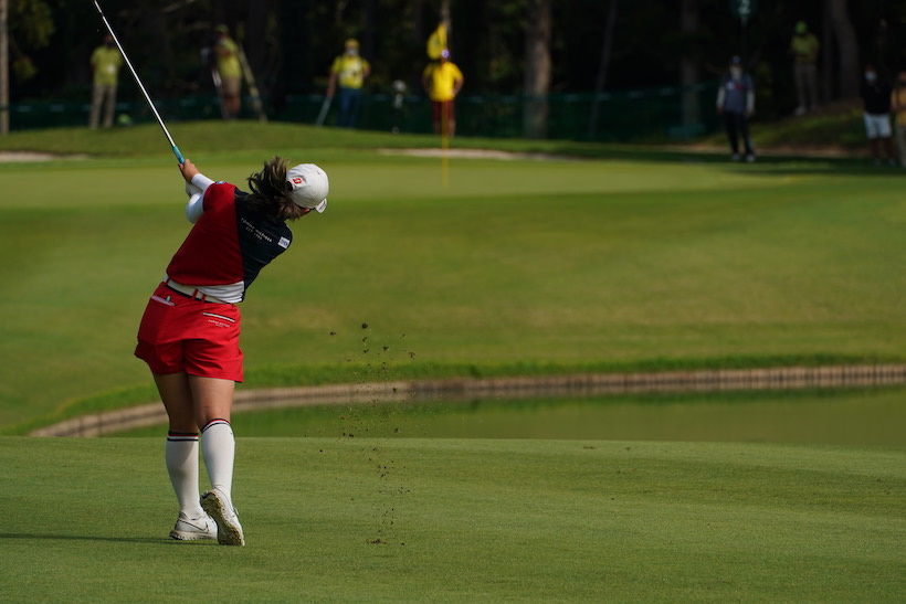 吉田優利のアプローチ　フォロー②