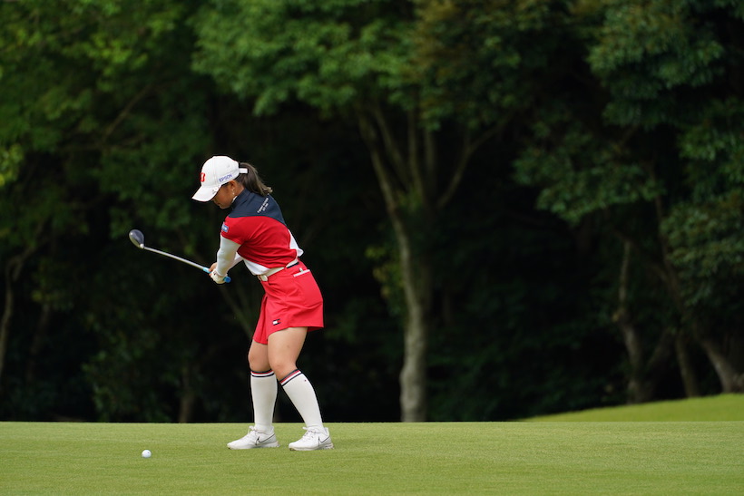 吉田優利のユーティリティ　バックスイング②