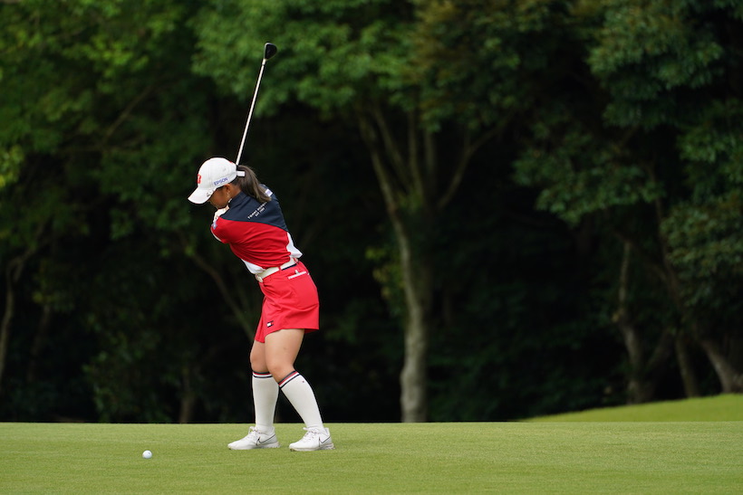 吉田優利のユーティリティ　バックスイング③